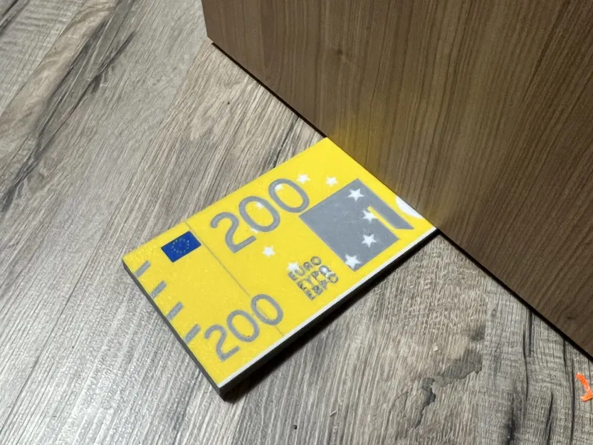 Cụ chặn cửa 3D in hình tờ tiền 200 euro - Image 1