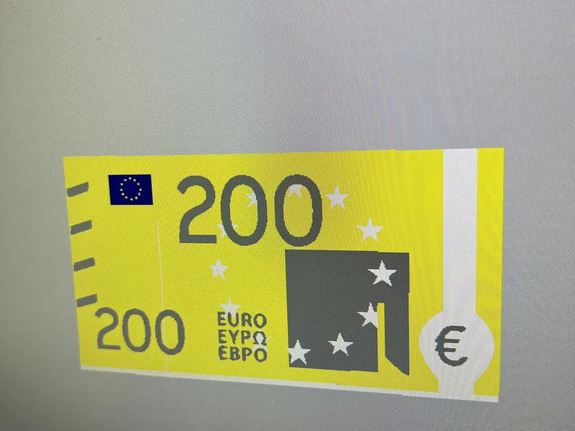 Cụ chặn cửa 3D in hình tờ tiền 200 euro - Image 2