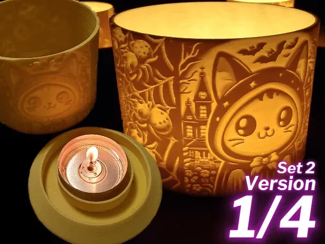 Đèn lồng Halloween cho nến tealight hoặc LED - Image 1