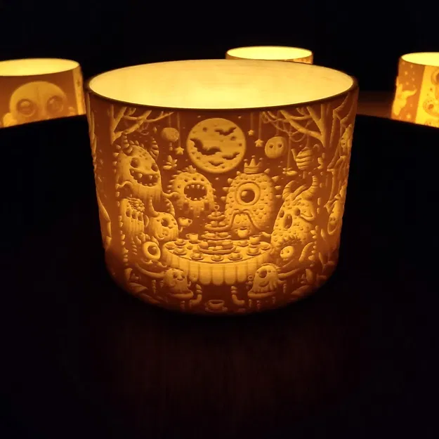 Đèn lồng Halloween cho nến tealight hoặc LED - Image 3