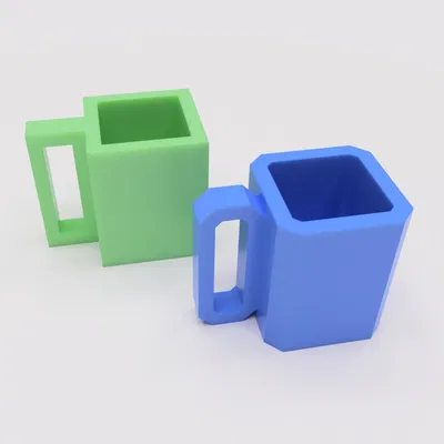 Cốc LowPoly siêu thấp và rất thấp