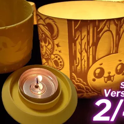 Đèn lồng Halloween cho nến tealight hoặc LED