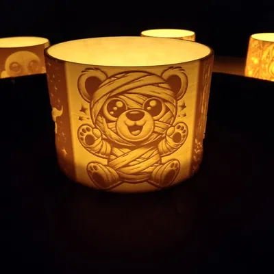 Đèn lồng Halloween cho nến tealight hoặc LED