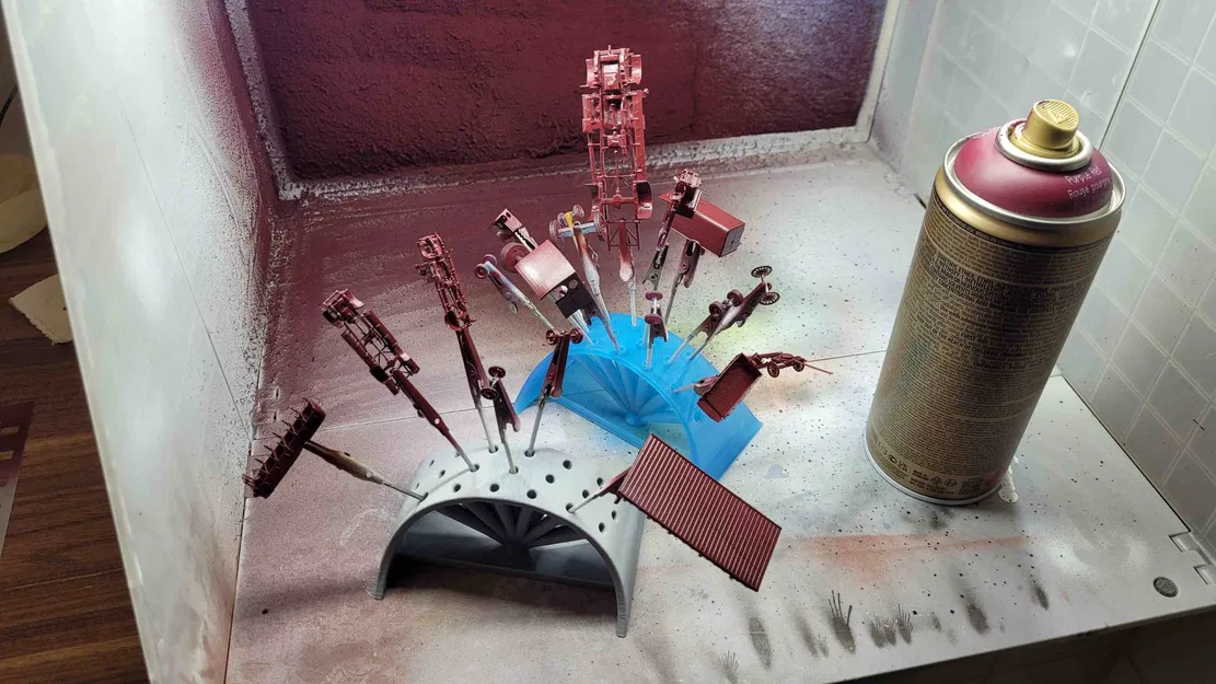 Giá đỡ kẹp cá sấu cho việc sơn và phơi khô đồ nhỏ - Image 1