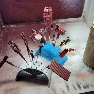 Giá đỡ kẹp cá sấu cho việc sơn và phơi khô đồ nhỏ