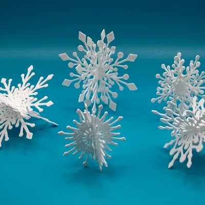 Bông tuyết 3D ghép từ 2 mặt cho trang trí Giáng Sinh