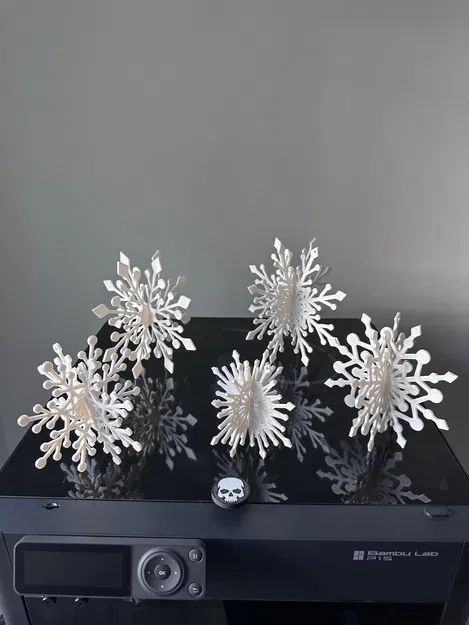 Bông tuyết 3D ghép từ 2 mặt cho trang trí Giáng Sinh - Image 2