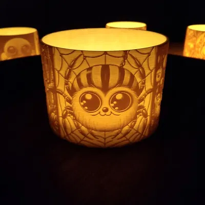 Đèn lồng Halloween cho nến tealight hoặc LED