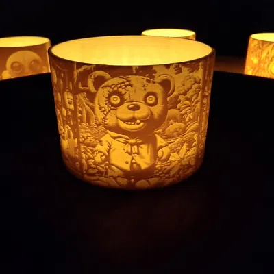 Đèn lồng Halloween cho nến tealight hoặc LED