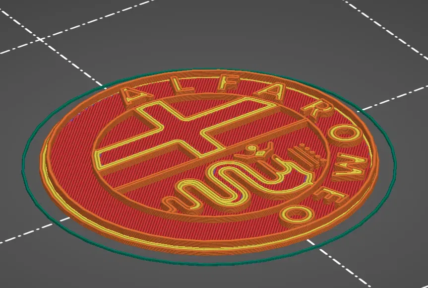 Biểu tượng Alfa Romeo cho mô hình 3D tùy chỉnh - Image 1