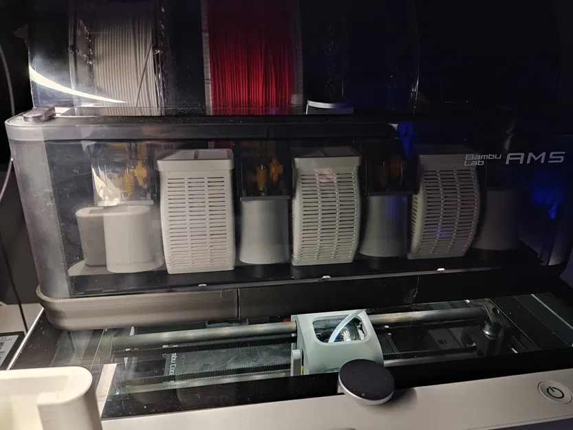 Giá đỡ AMS với đèn LED cho máy in Bambu X1C - Image 3