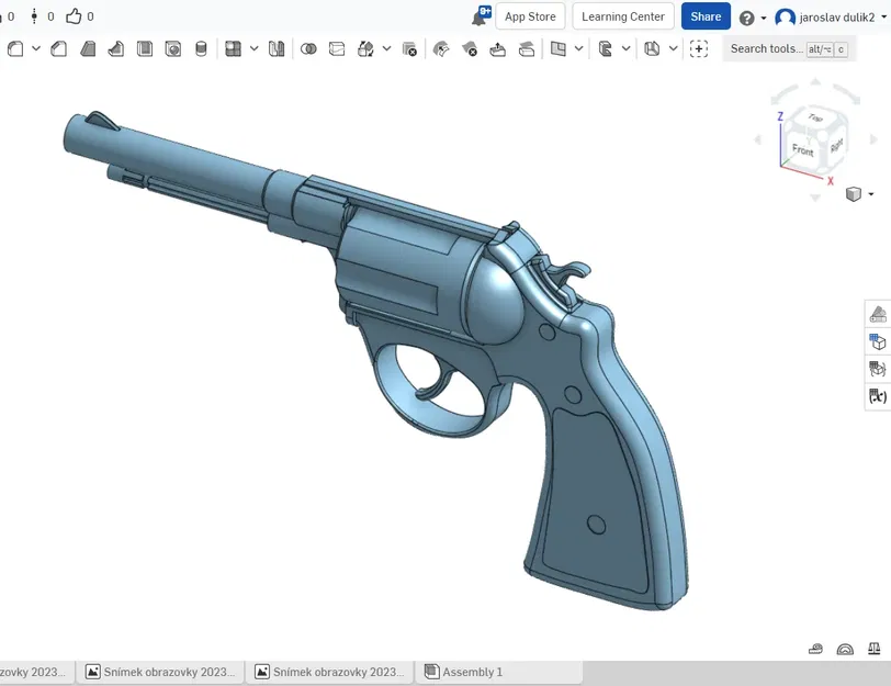 Súng lục Revolver in 3D với thiết kế hỗ trợ tối thiểu - Image 1