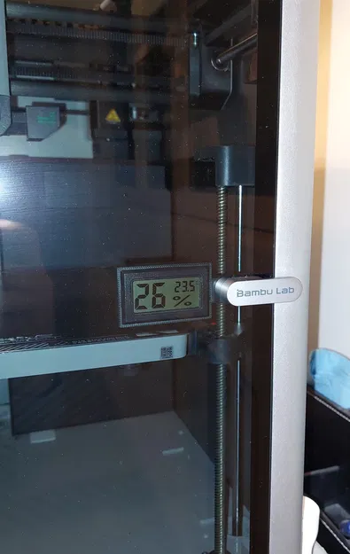 Giá đỡ đồng hồ độ ẩm Bambulab gắn bằng vít tay cầm cửa - Image 1