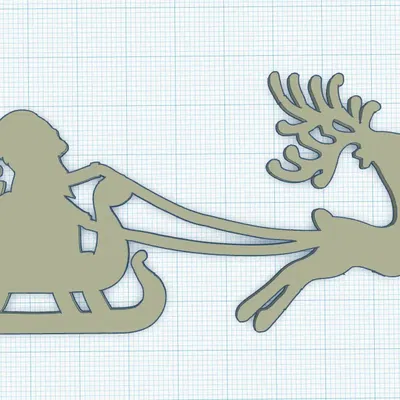 Xe trượt tuyết của Ông Già Noel dễ in 3D