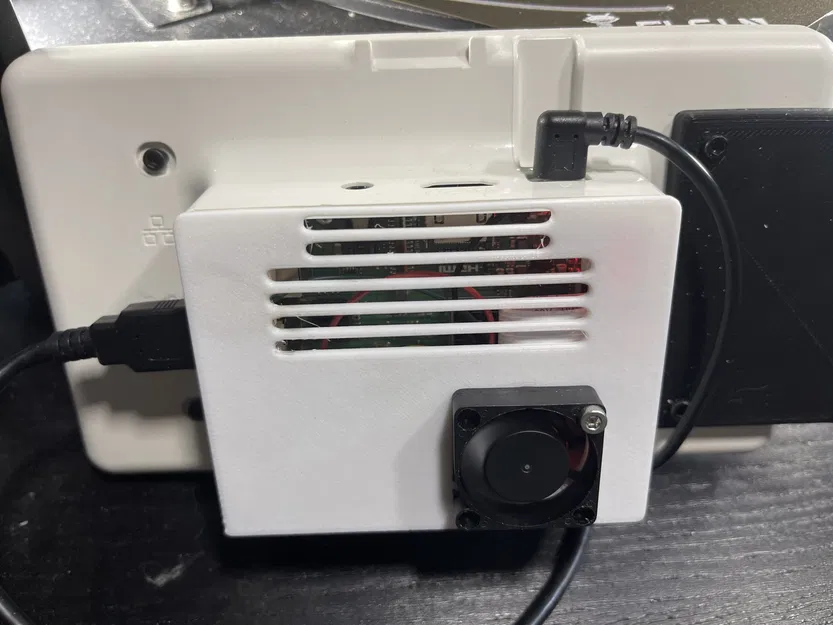 Nắp lưng màn hình 7 inch Raspberry PI với quạt - Image 4