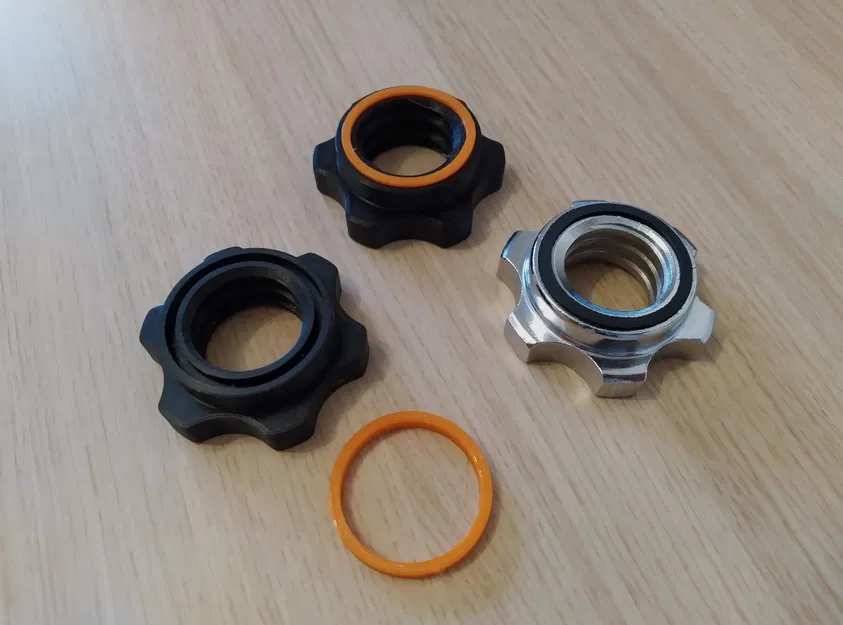 Núm tạ với vòng giữ cho thanh tạ chuẩn D=30mm - Image 1