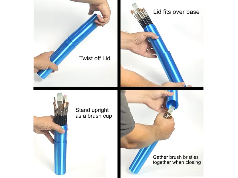 Ống đựng cọ và bút tiện lợi cho chuyến đi - Image 4