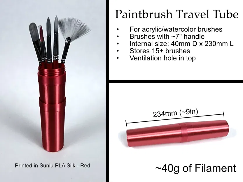 Ống đựng cọ và bút tiện lợi cho chuyến đi - Image 7