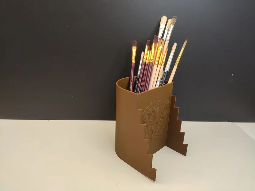 Hộp đựng cọ vẽ với logo và giá trưng bày cọ - Image 4