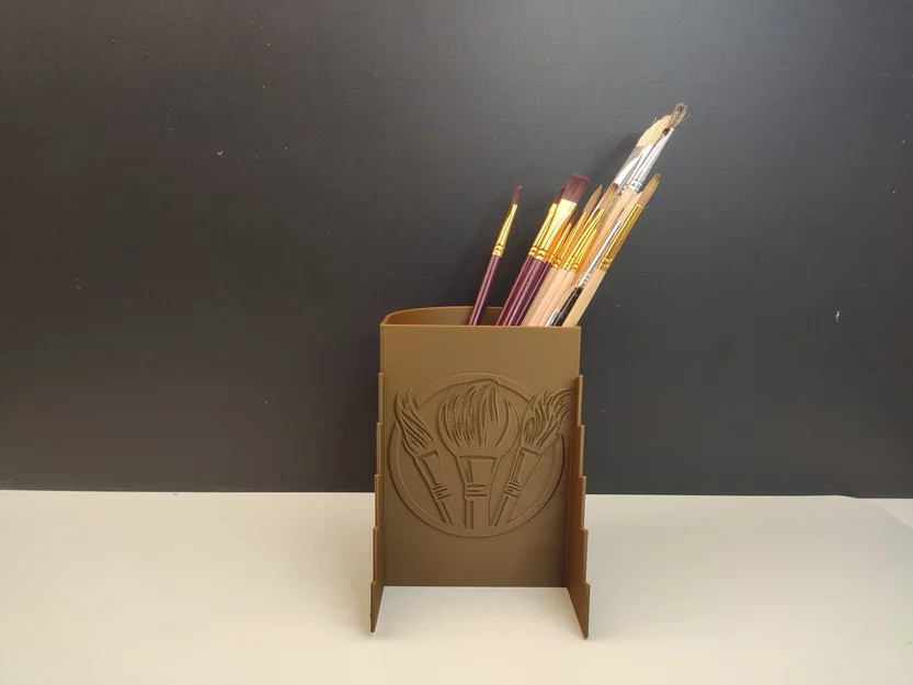 Hộp đựng cọ vẽ với logo và giá trưng bày cọ - Image 5