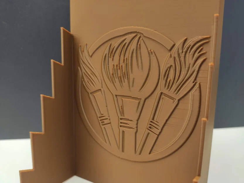 Hộp đựng cọ vẽ với logo và giá trưng bày cọ - Image 6