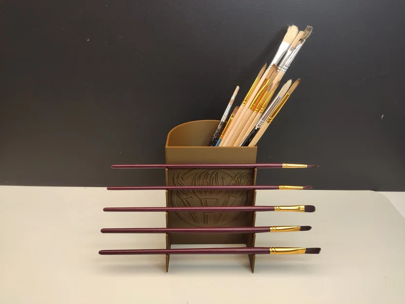 Hộp đựng cọ vẽ với logo và giá trưng bày cọ - Image 7