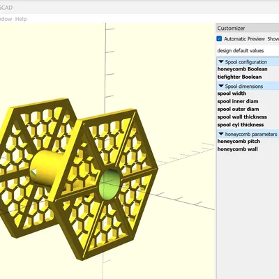 Cuộn dây đa năng kiểu Tie Fighter cho máy in 3D