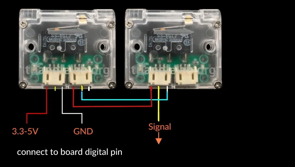 Cảm biến hết filament cho động cơ đùn trên thanh D=8mm - Image 12