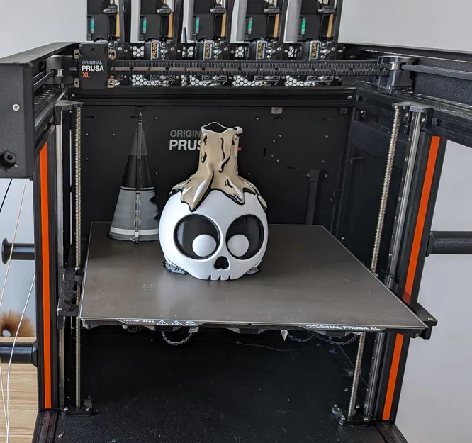 Skull hoạt hình với nến chảy màu sắc đa dạng - Image 3