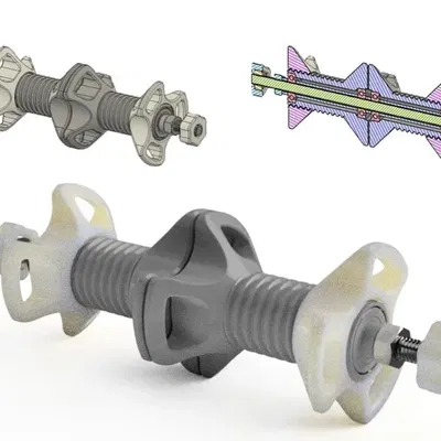 Giá đỡ cuộn filament đôi độc lập với ống trung tâm cho bạ...