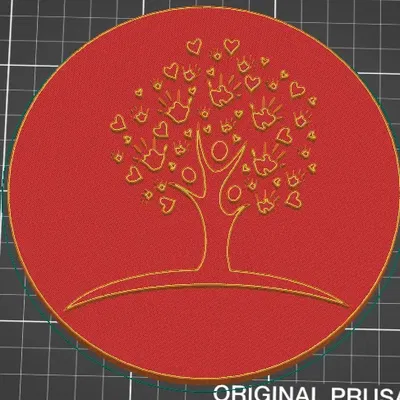 **Mô hình đồng xu kỷ niệm có hình cây**