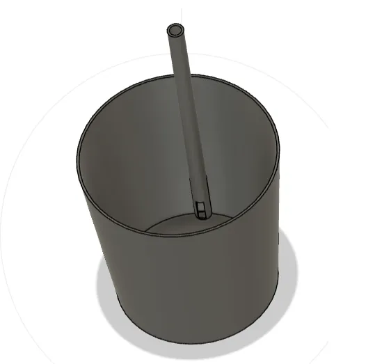 Cốc thủy tinh có ống hút tích hợp - Image 1