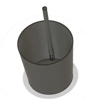 Cốc thủy tinh có ống hút tích hợp