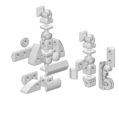 Bộ lắp ráp Mecha Chiến đấu Captain Recreator