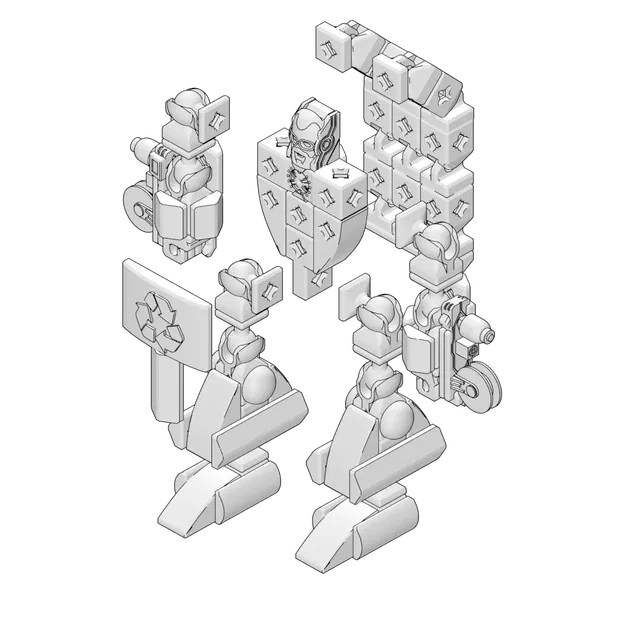 Bộ lắp ráp Mecha Chiến đấu Captain Recreator - Image 6