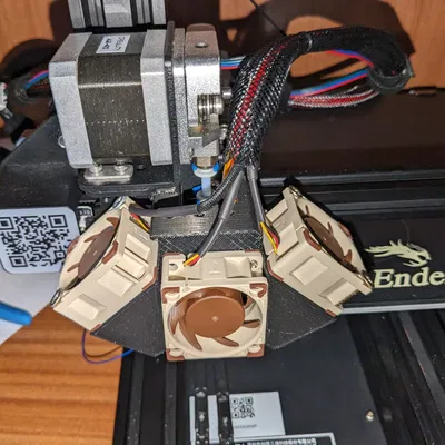 Nắp quạt cho Ender 3 V2 với 3 quạt 40mm