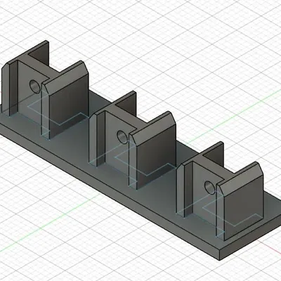 Bộ phụ kiện thay thế cho thanh chắn rèm ba ray