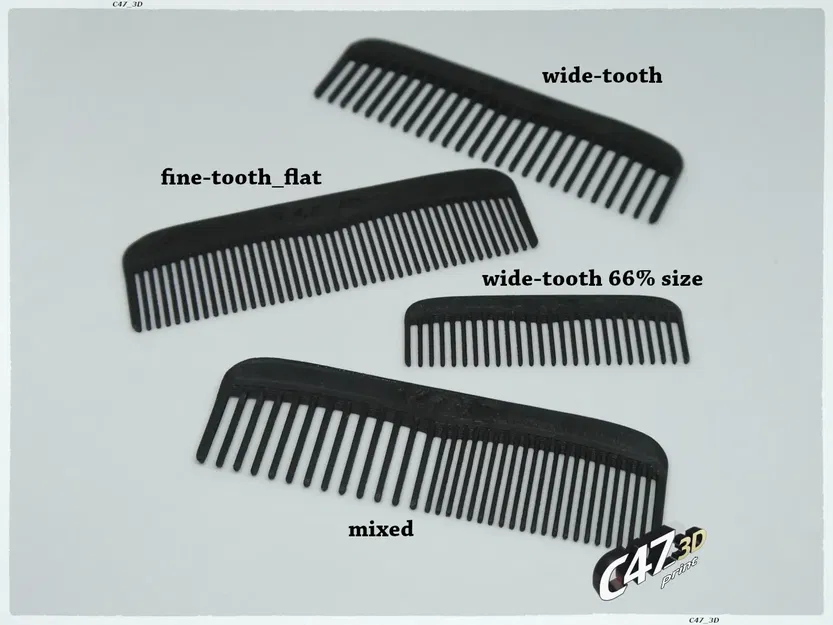 Lược hoặc lược tóc kích thước thẻ ngân hàng dễ dàng bỏ ... - Image 3