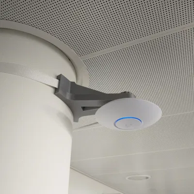 Gắn AP Ubiquiti U6 Lite lên cột mà không cần khoan đục