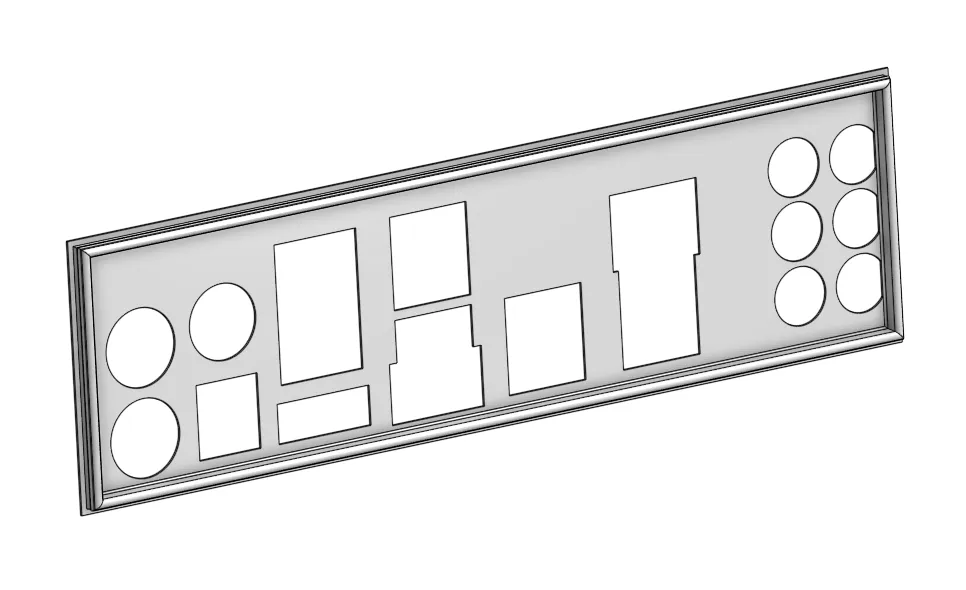 Tấm chắn I-O cho bo mạch p8p67 pro - Image 2