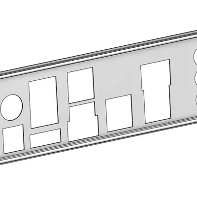 Tấm chắn I-O cho bo mạch p8p67 pro