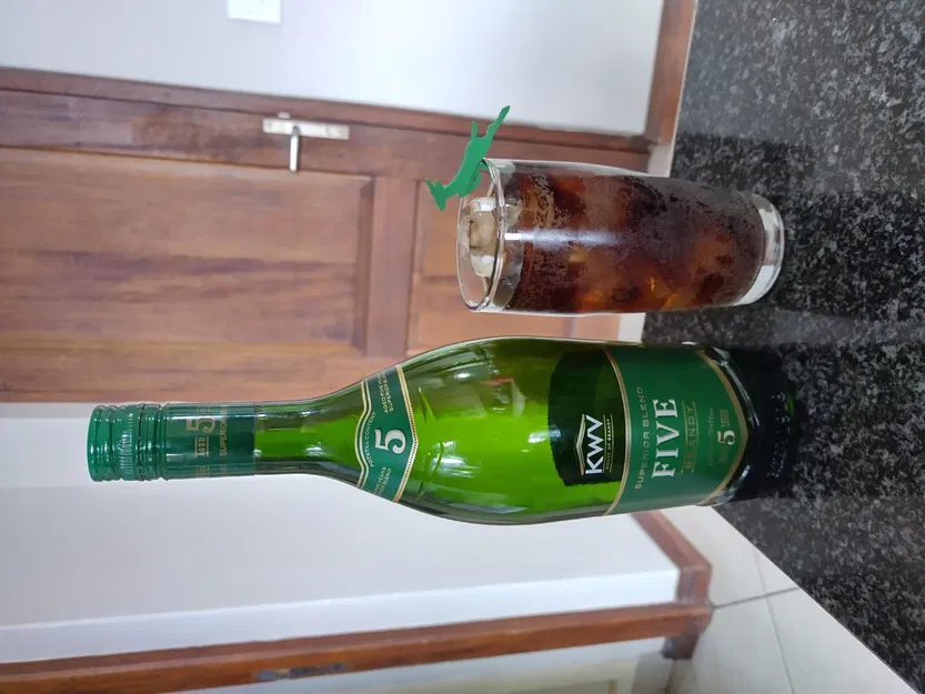 Gậy khuấy rượu brandy hình linh dương Springbok - Image 1