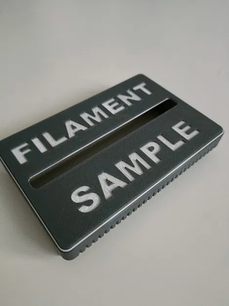 Nắp hộp mẫu filament với chữ khắc sâu 1mm - Image 1