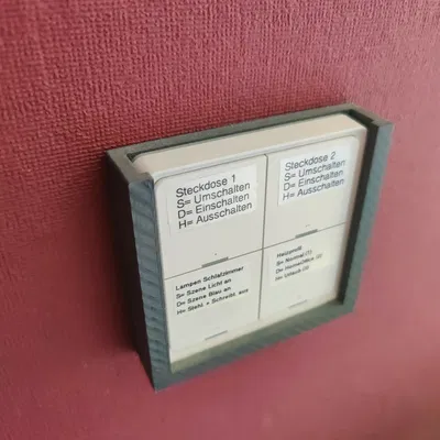 Giá đỡ tường đơn giản cho công tắc Tuja 4-gang ESW-0ZAA-EU