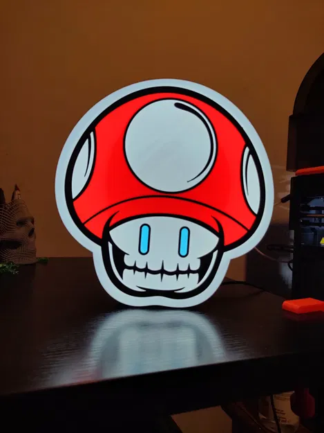 Hộp đèn LED nấm Super Mario và bạch walker - Image 3