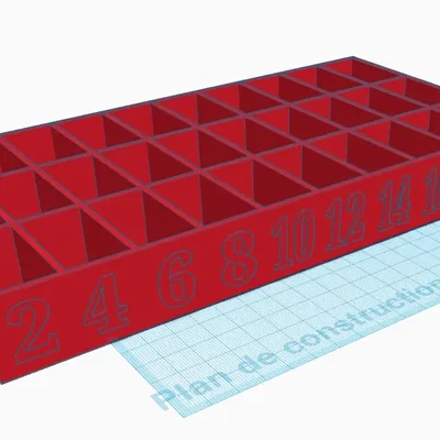 Hộp lưu trữ vít M3 đến M5 cho máy in 3D