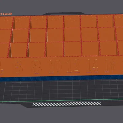 Hộp lưu trữ vít M3 đến M5 cho máy in 3D