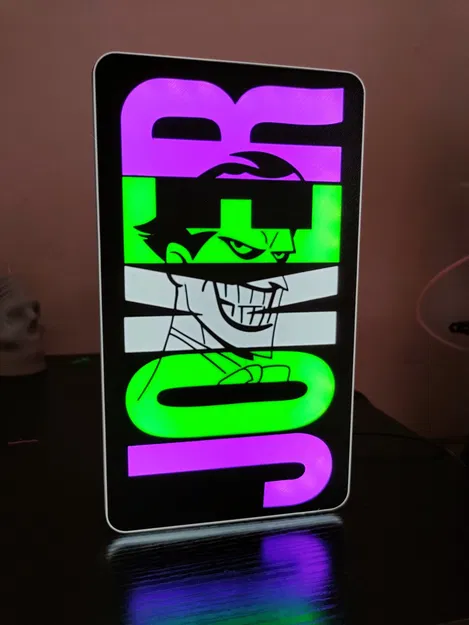 Hộp đèn Joker phong cách vũ trụ hoạt hình DC - Image 1