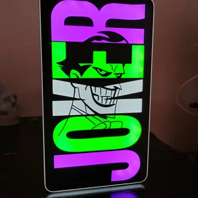 Hộp đèn Joker phong cách vũ trụ hoạt hình DC