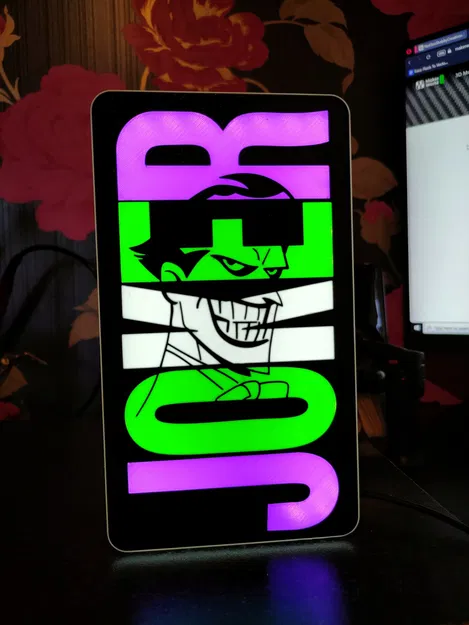 Hộp đèn Joker phong cách vũ trụ hoạt hình DC - Image 4